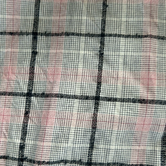 Large Vince Camuto ButtonDown Pink Plaid Shirt - Picture 4 of 6